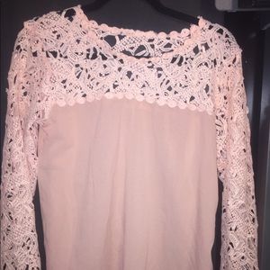 Flirty lace long sleeves
